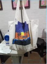 Bolso de tela estampado